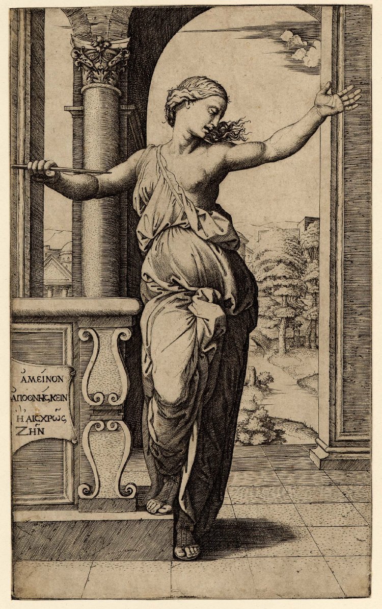 Suicidio de Lucrecia de Raffaello Sanzio Raphael