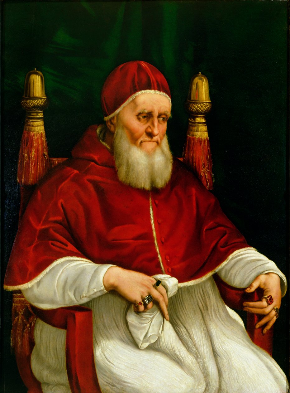 Retrato del Papa Julio II (1443-1513) c.1512 de Raffaello Sanzio Raphael