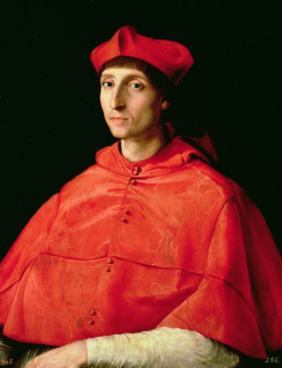 Retrato de un cardenal de Raffaello Sanzio Raphael