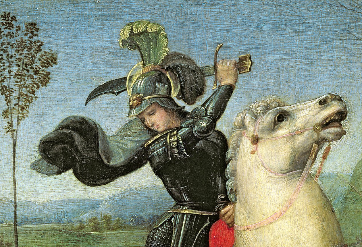 San Jorge luchando con el dragón, c.1503-05 (detalle)