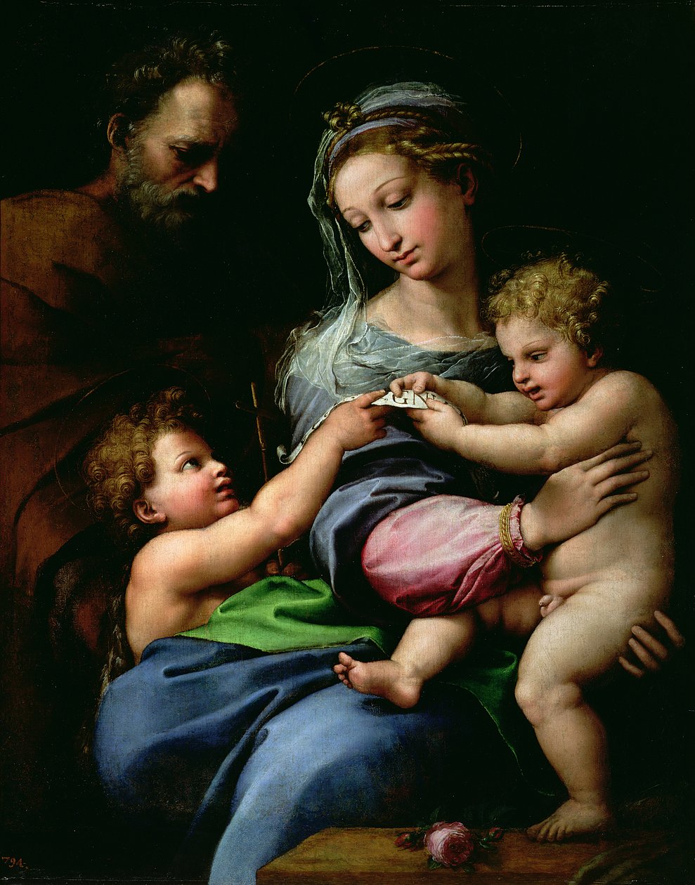 La Virgen de la Rosa, c.1518 de Raffaello Sanzio Raphael