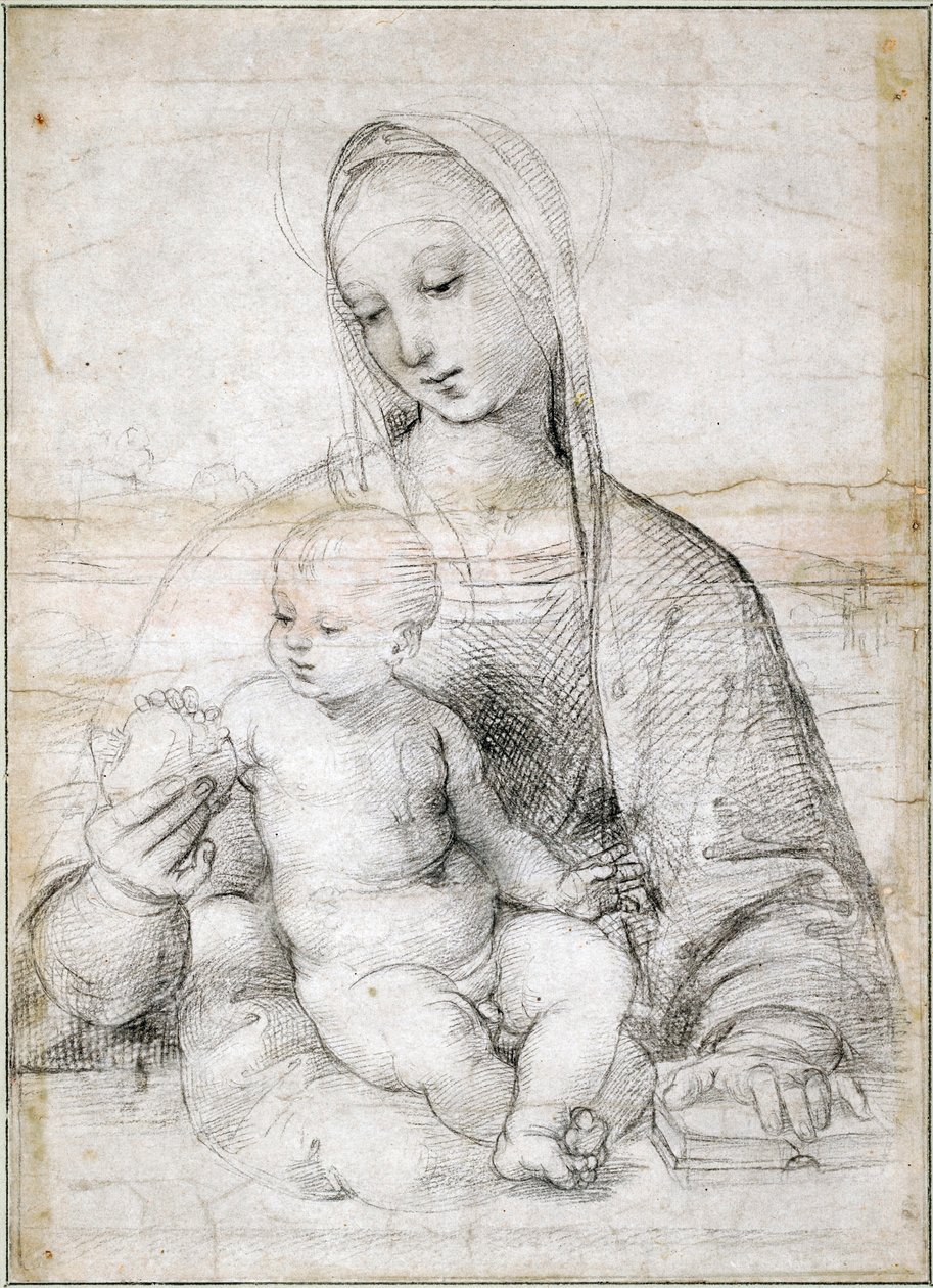 Madonna con la granada, c. 1504 de Raffaello Sanzio Raphael