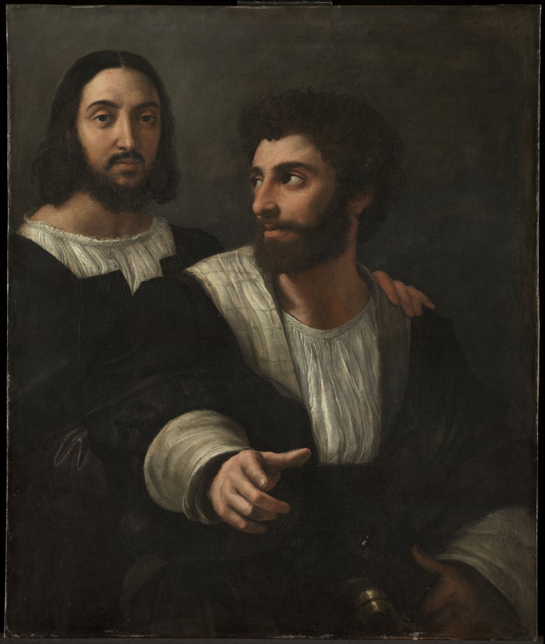 Autorretrato con un amigo Doble Retrato, 1519 de Raffaello Sanzio Raphael