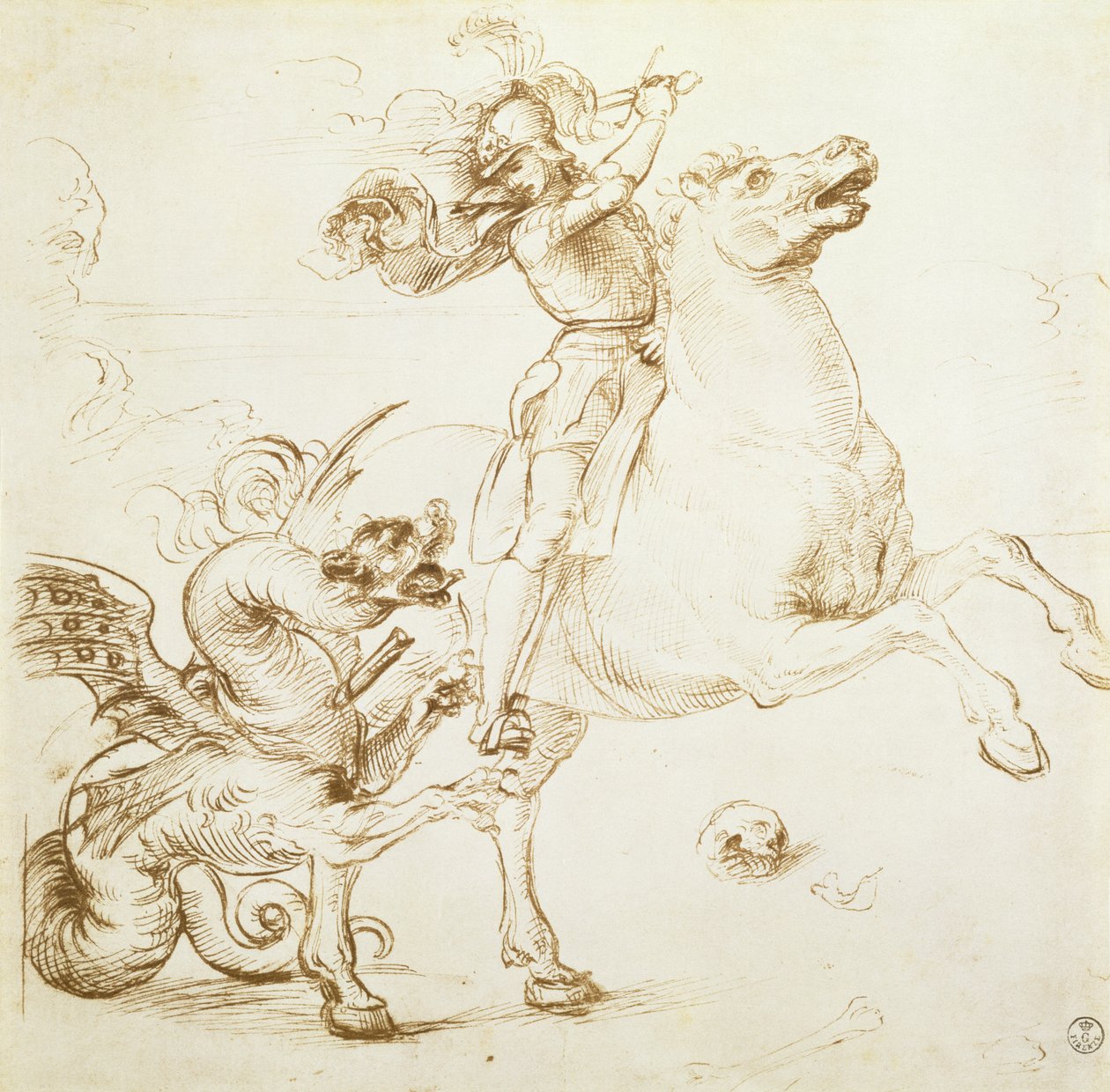 San Jorge y el dragón de Raffaello Sanzio Raphael