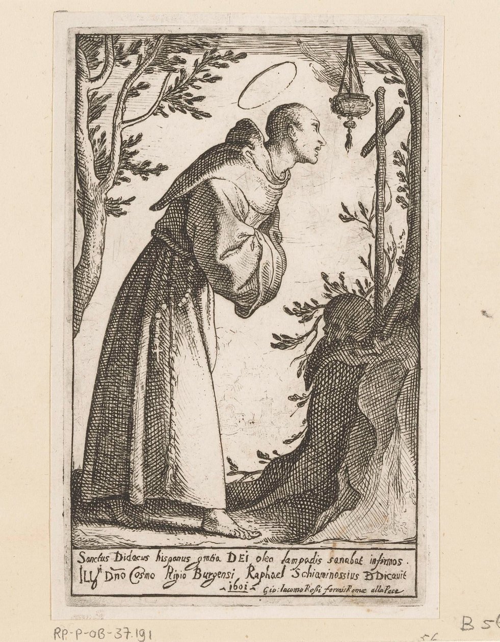 Heilige Didacus van Alcalá de Raffaello Schiaminossi
