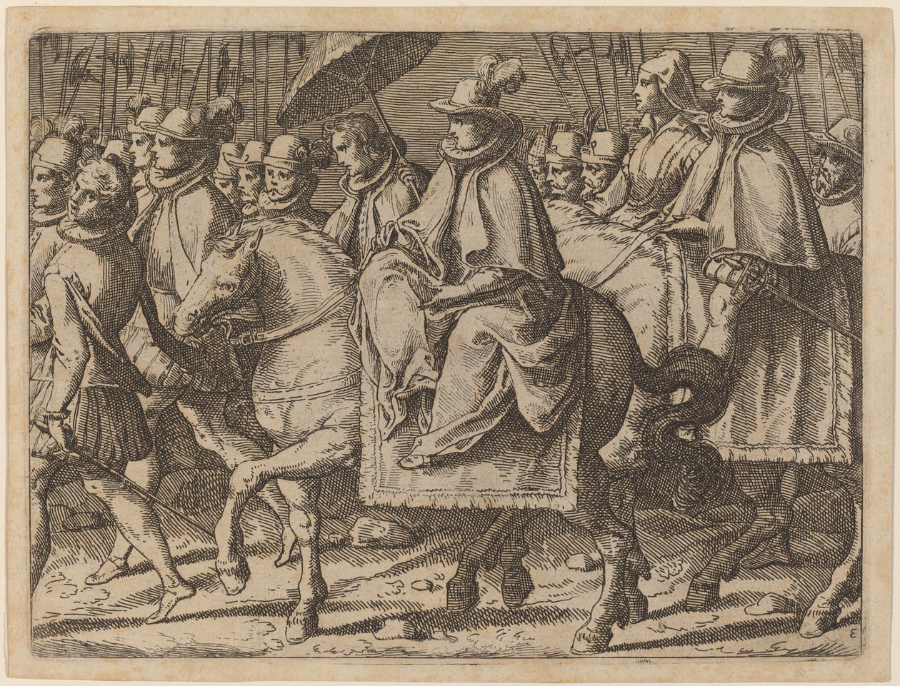 Margarita de Austria a Caballo de Raffaello Schiaminossi