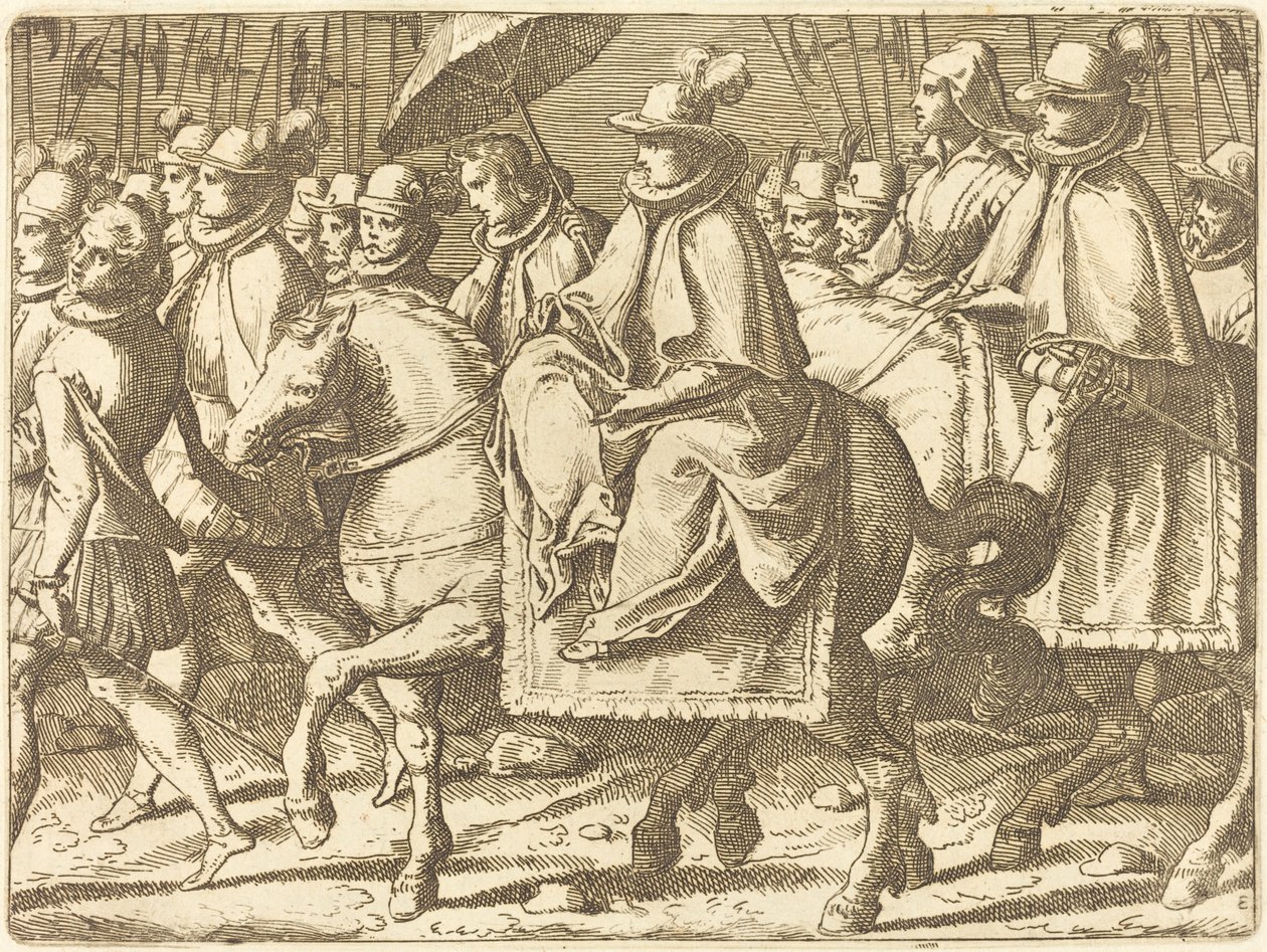 Margarita de Austria a Caballo de Raffaello Schiaminossi