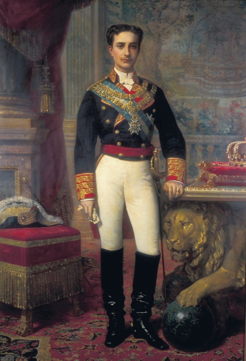 Retrato de Alfonso XII (1857-1885) de Raimundo de Madrazo y Garreta