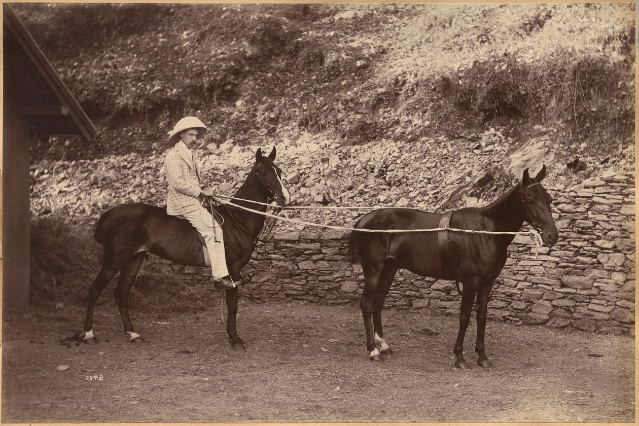 Capitán H. S. Rawhinson (recto) de Raja Deen Dayal