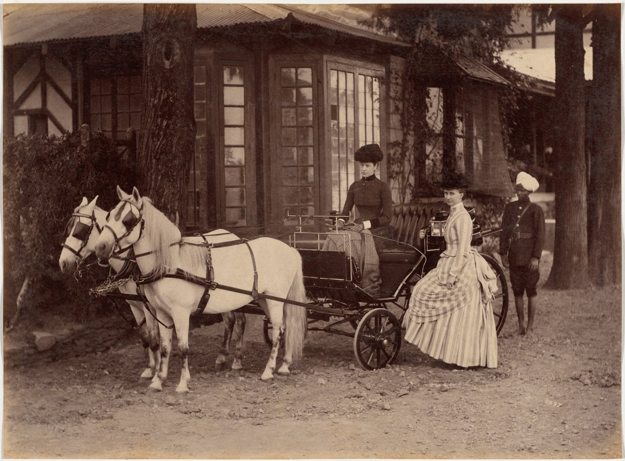 La señora y la señorita Lyall, Shimla de Raja Deen Dayal