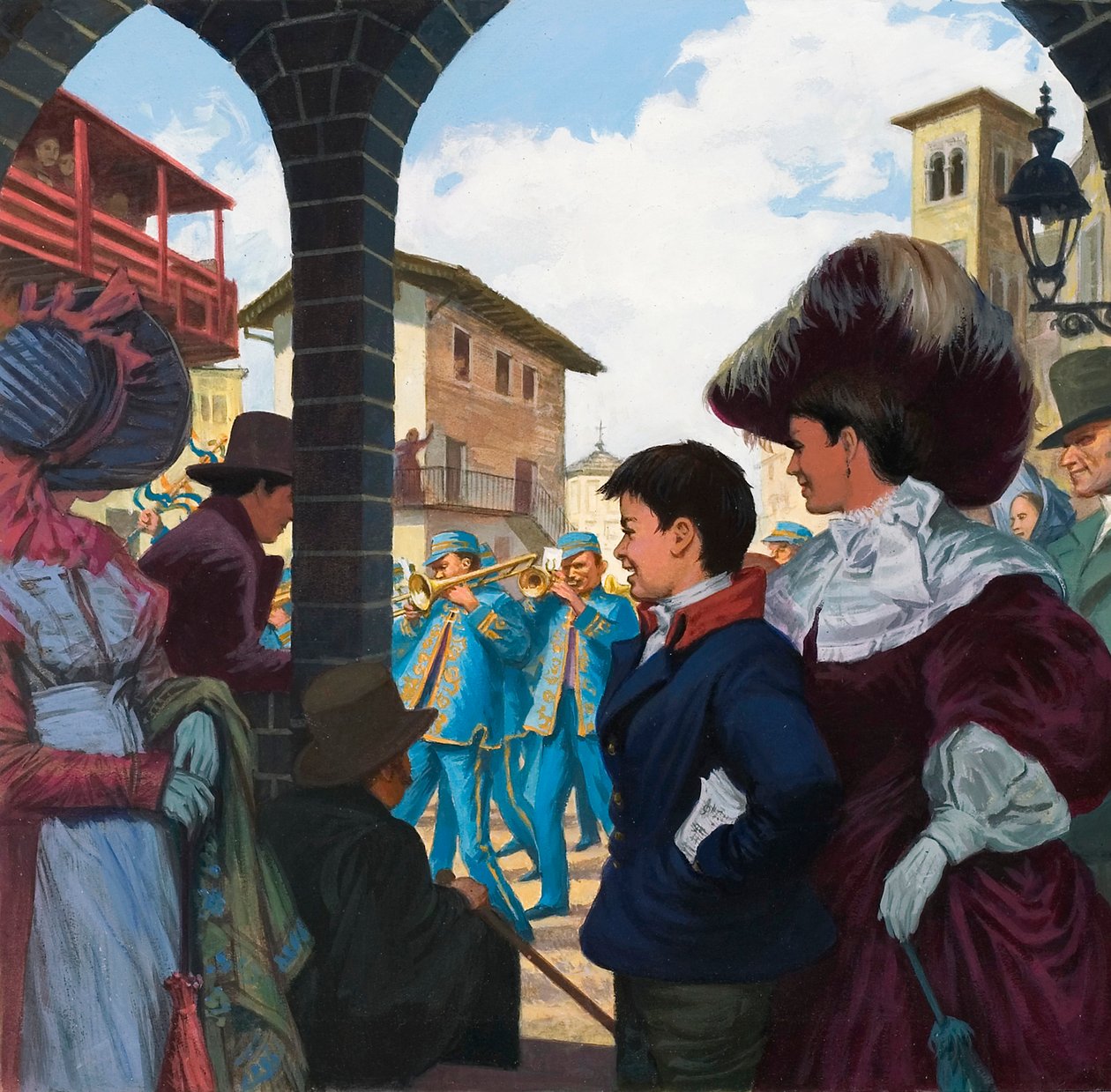 Giuseppe Verdi (1813-1901) de niño (gouache sobre papel) de Ralph Bruce