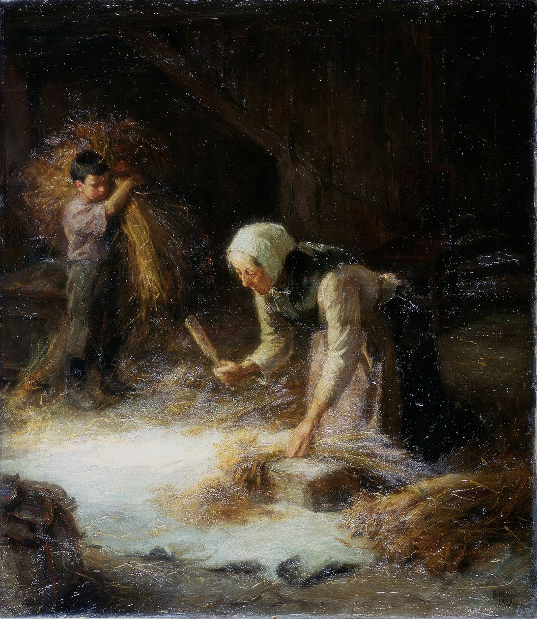 Trillando las Espigas, 1899 de Ralph Hedley