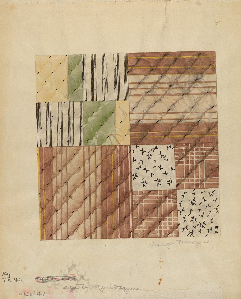 Cuadro de colcha de Ralph N. Morgan