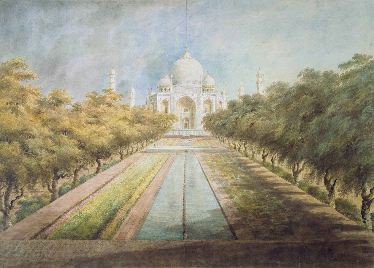 Taj Mahal (acuarela sobre papel) de Ram Sita