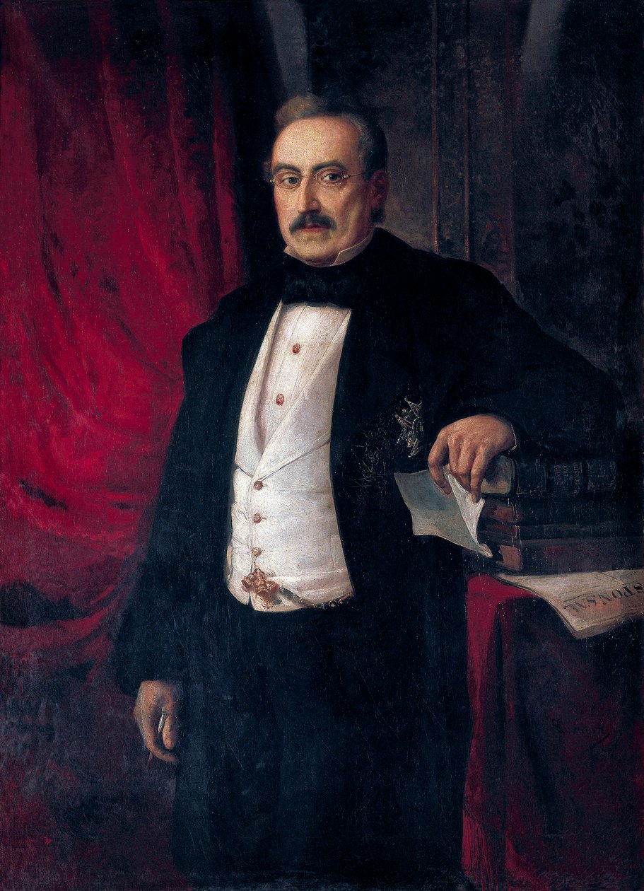 Retrato del escritor y economista Buenaventura Carlos Aribau (1798-1862) de Ramón Martí Alsina
