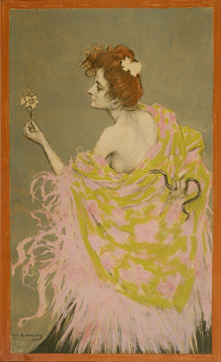 Diseño original para el cartel Sífilis de Ramon Casas i Carbo