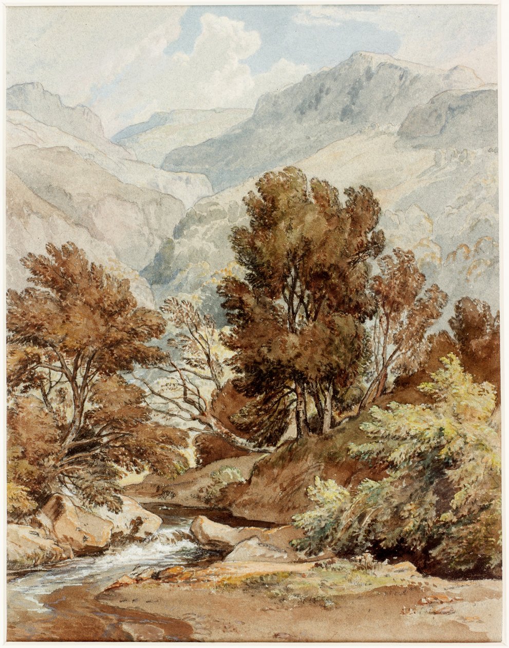Vista desde la Orilla del Lago Keswick de Ramsay Richard Reinagle
