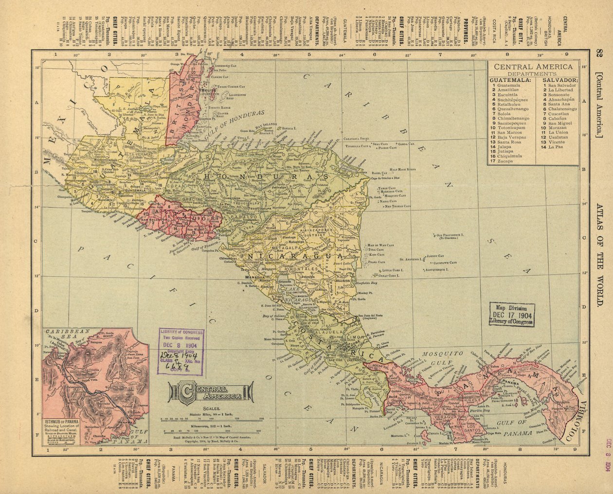 América Central. LOC 2003627010 de Rand McNally and Company