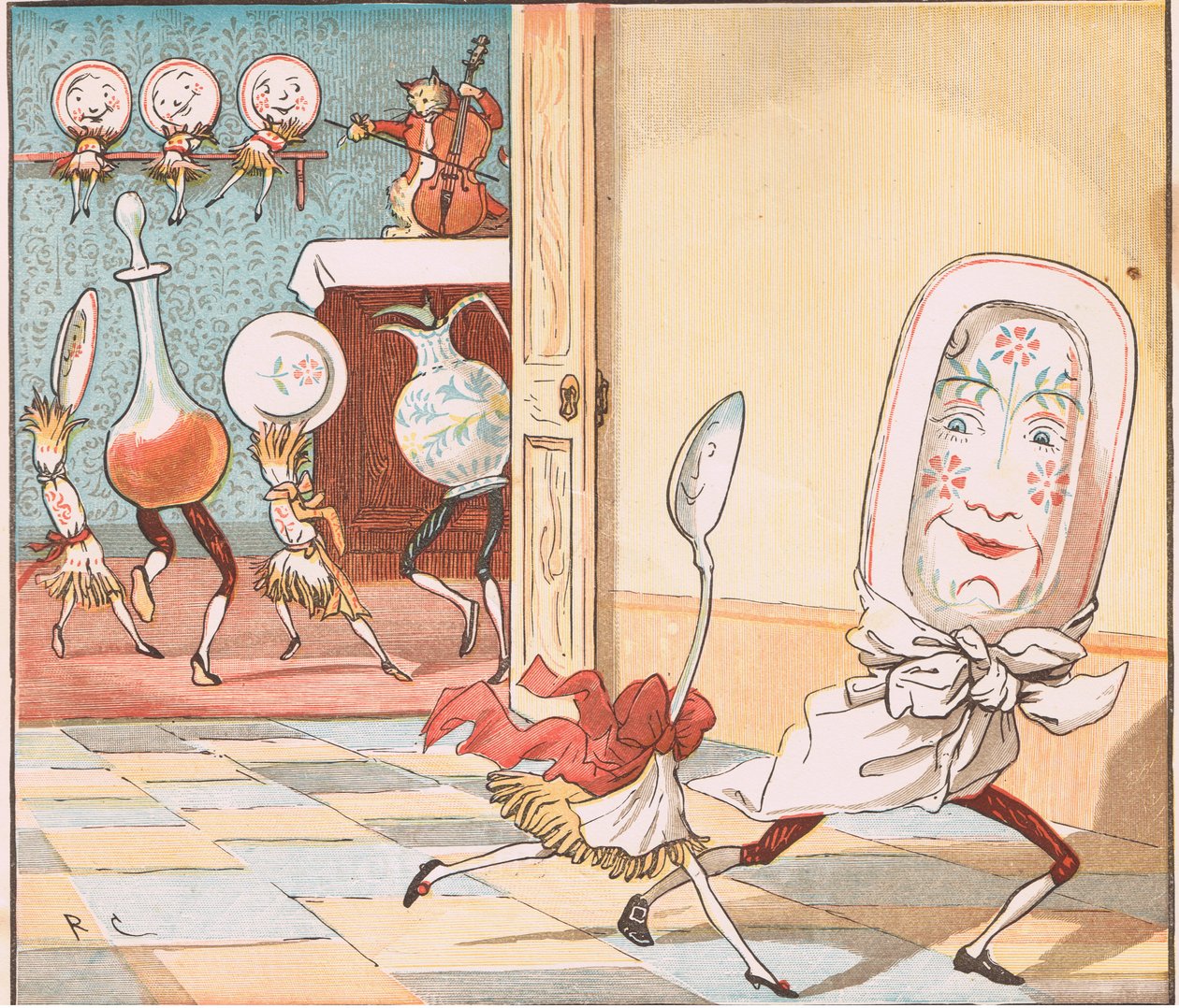 Y el plato se escapó con la cuchara de Randolph Caldecott
