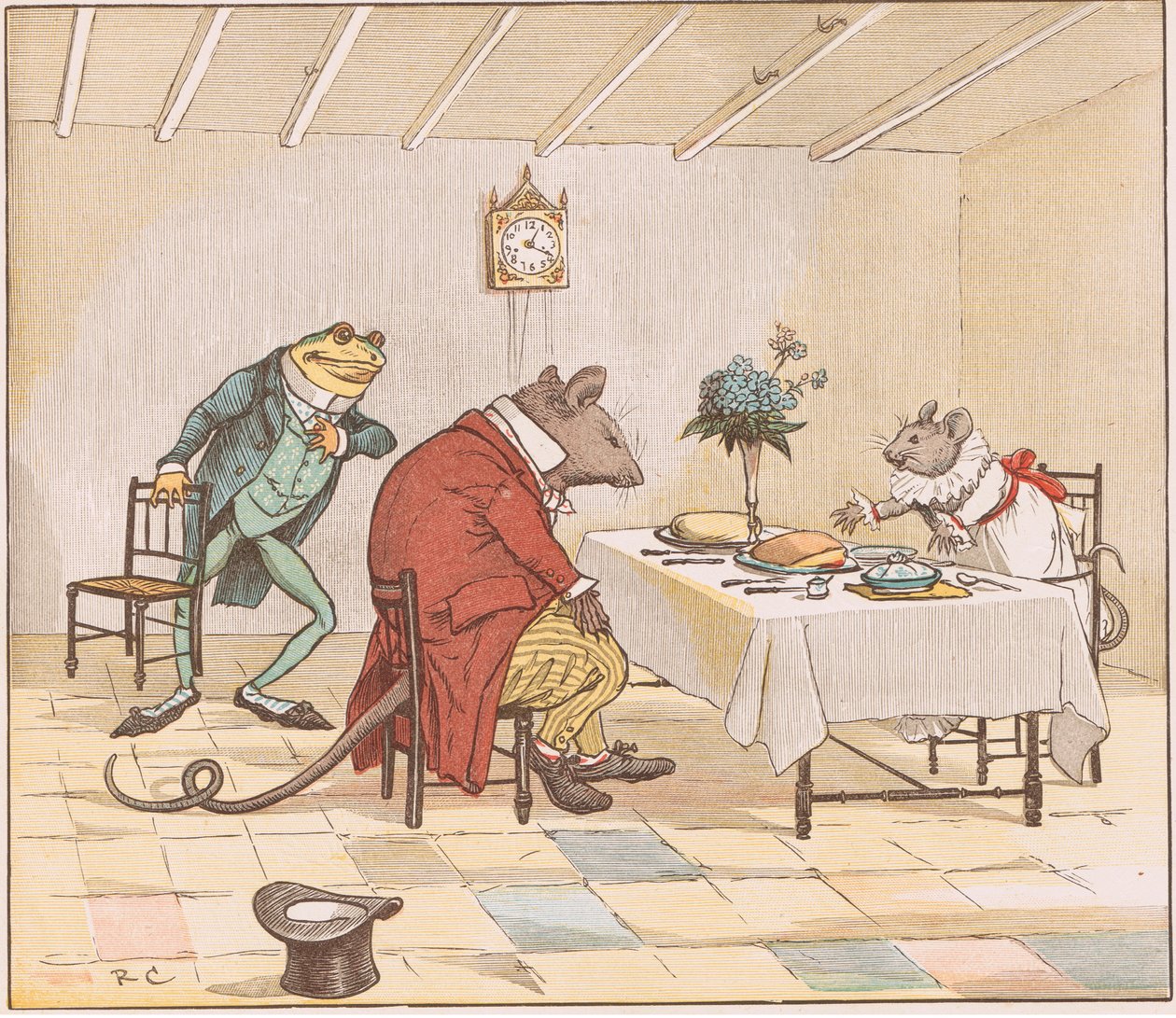 Por favor, señorita ratón, ¿nos dará un poco de cerveza? de Randolph Caldecott