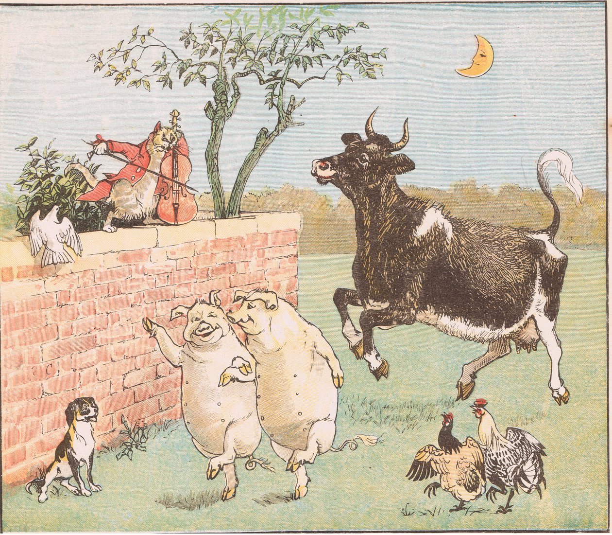 La vaca saltó sobre la luna de Randolph Caldecott