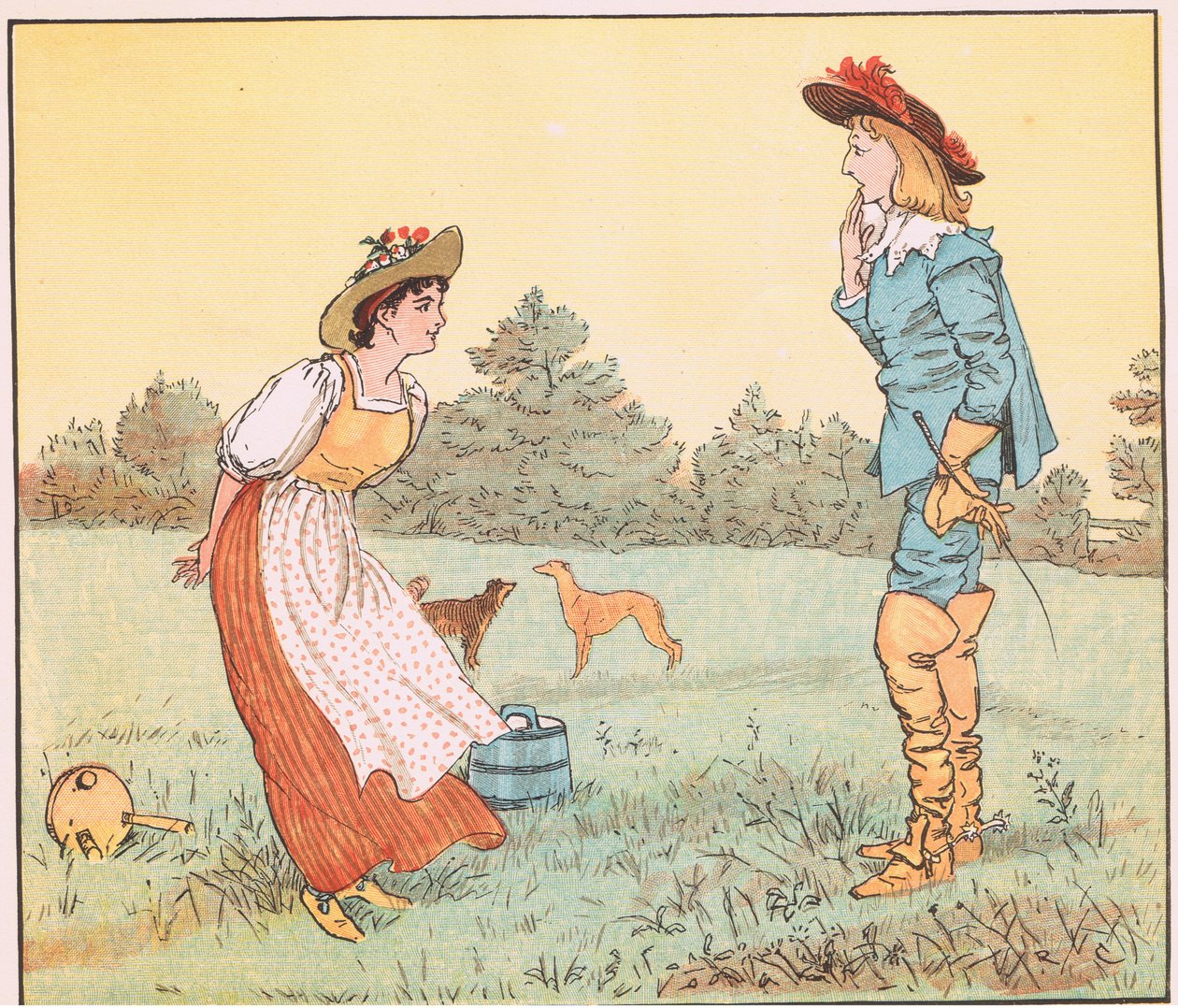 ¡Entonces no puedo casarme contigo, mi linda doncella! de Randolph Caldecott