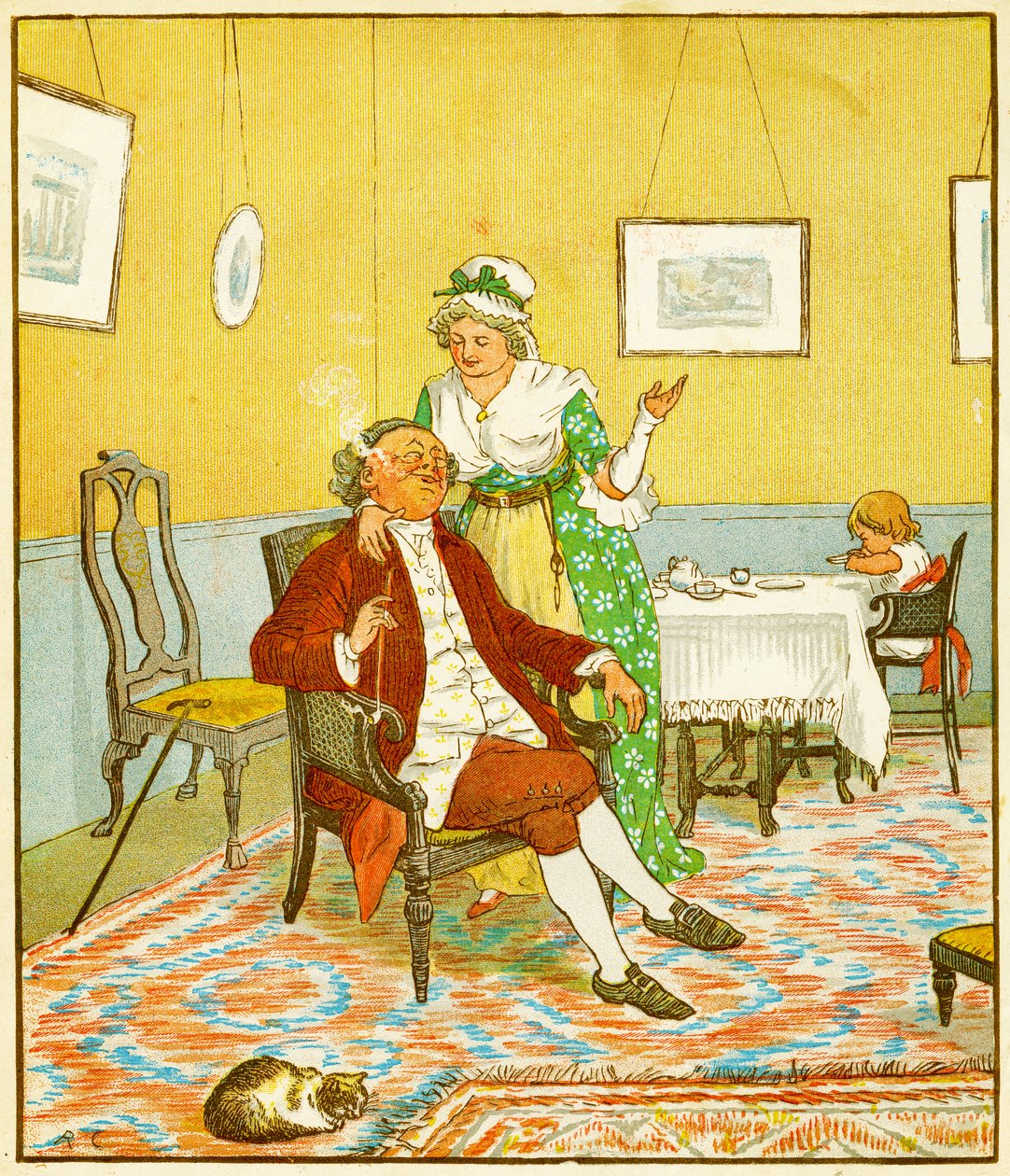 Portada, La historia divertida de John Gilpin, 1878 de Randolph Caldecott