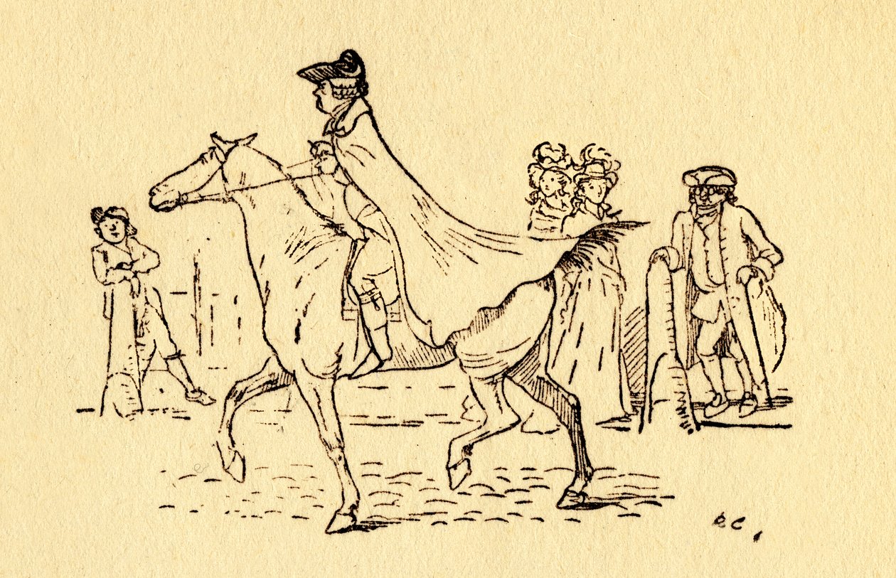 John Gilpin emprende su viaje a Edmonton, 1878, c1918 de Randolph Caldecott