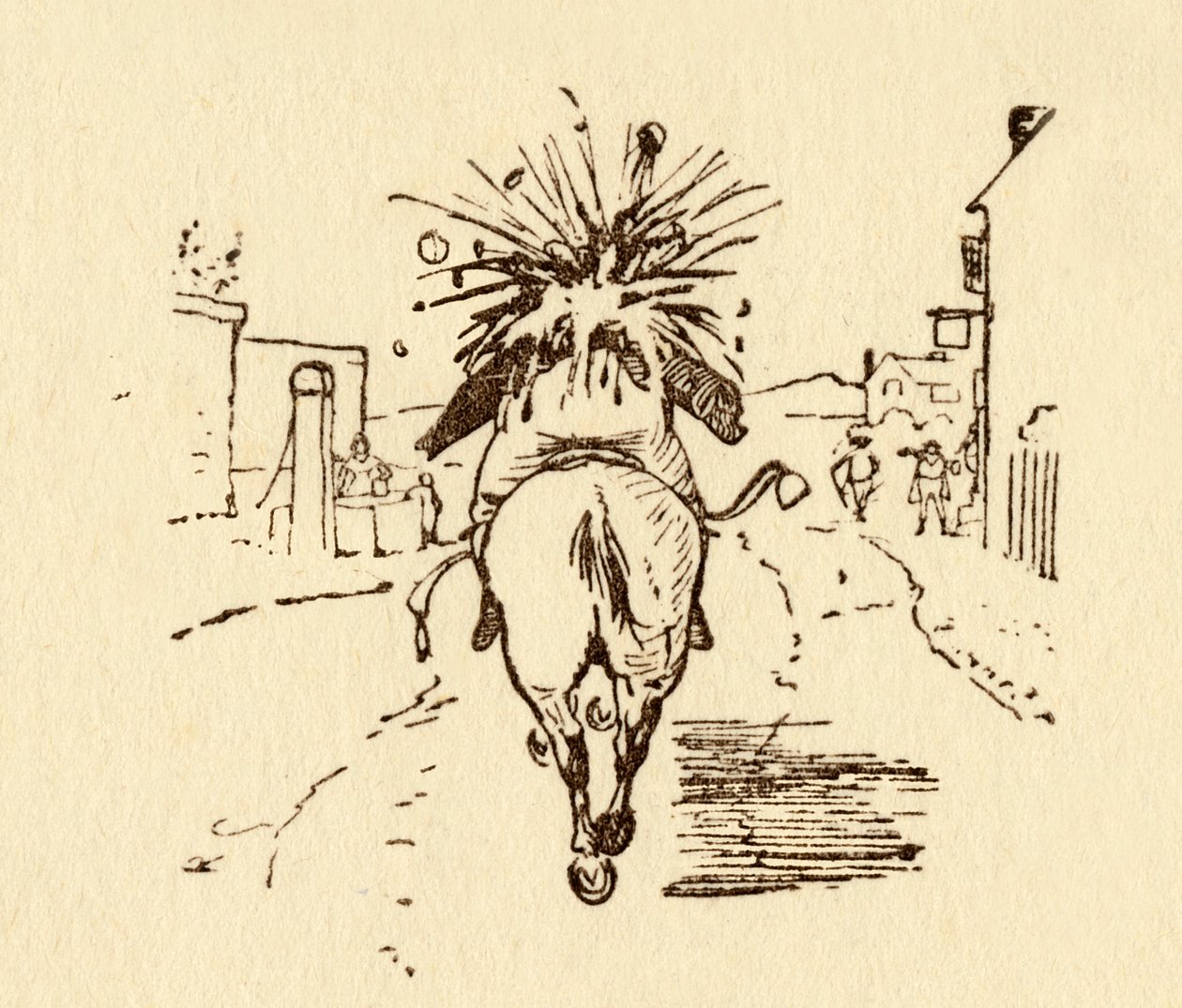 Las botellas de vino de John Gilpin explotan de Randolph Caldecott