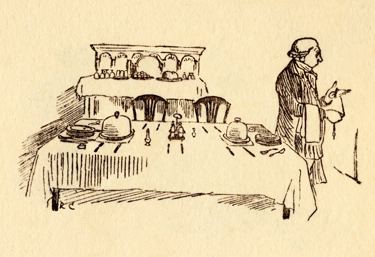 Mesa puesta en el Bell Inn en Edmonton, 1878, c. 1918 de Randolph Caldecott