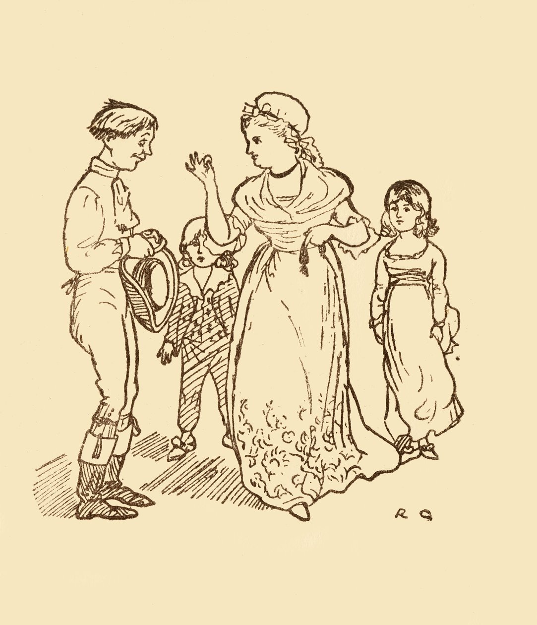 La Sra. Gilpin paga al postillón para encontrar a su esposo, 1878, c1918 de Randolph Caldecott