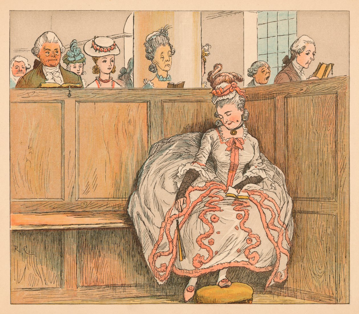 Ella nunca dormía en su banco, c. 1885, 1934 de Randolph Caldecott