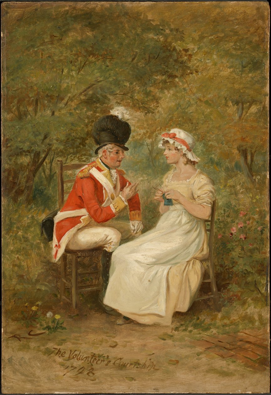 El cortejo del voluntario, 1798 de Randolph Caldecott