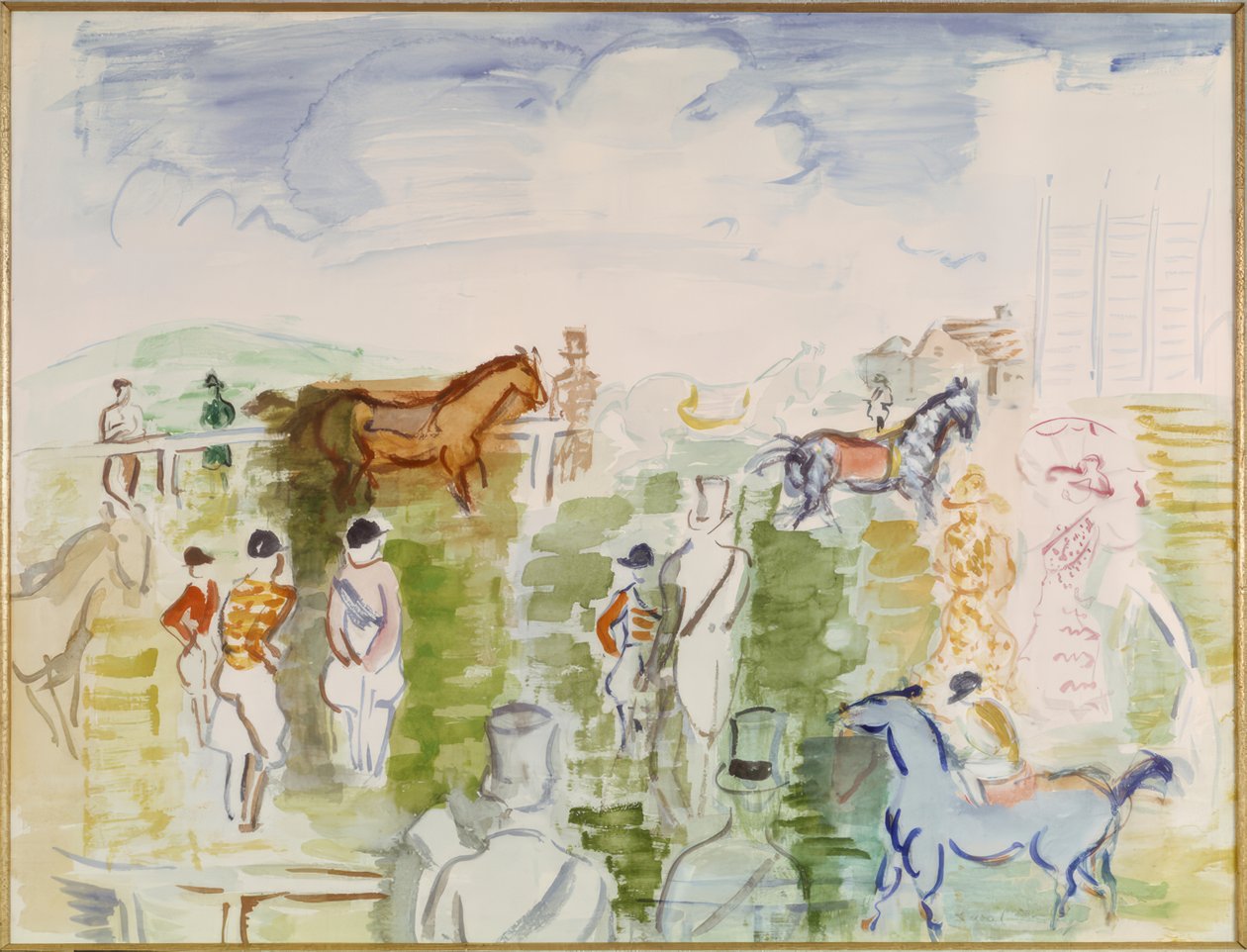 En el paddock de Raoul Dufy