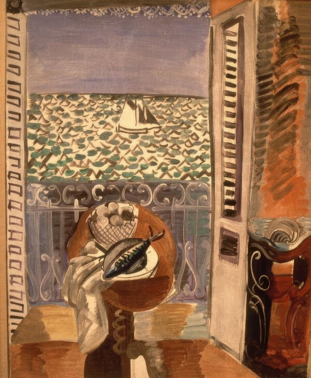 Vista a través de una ventana de Raoul Dufy