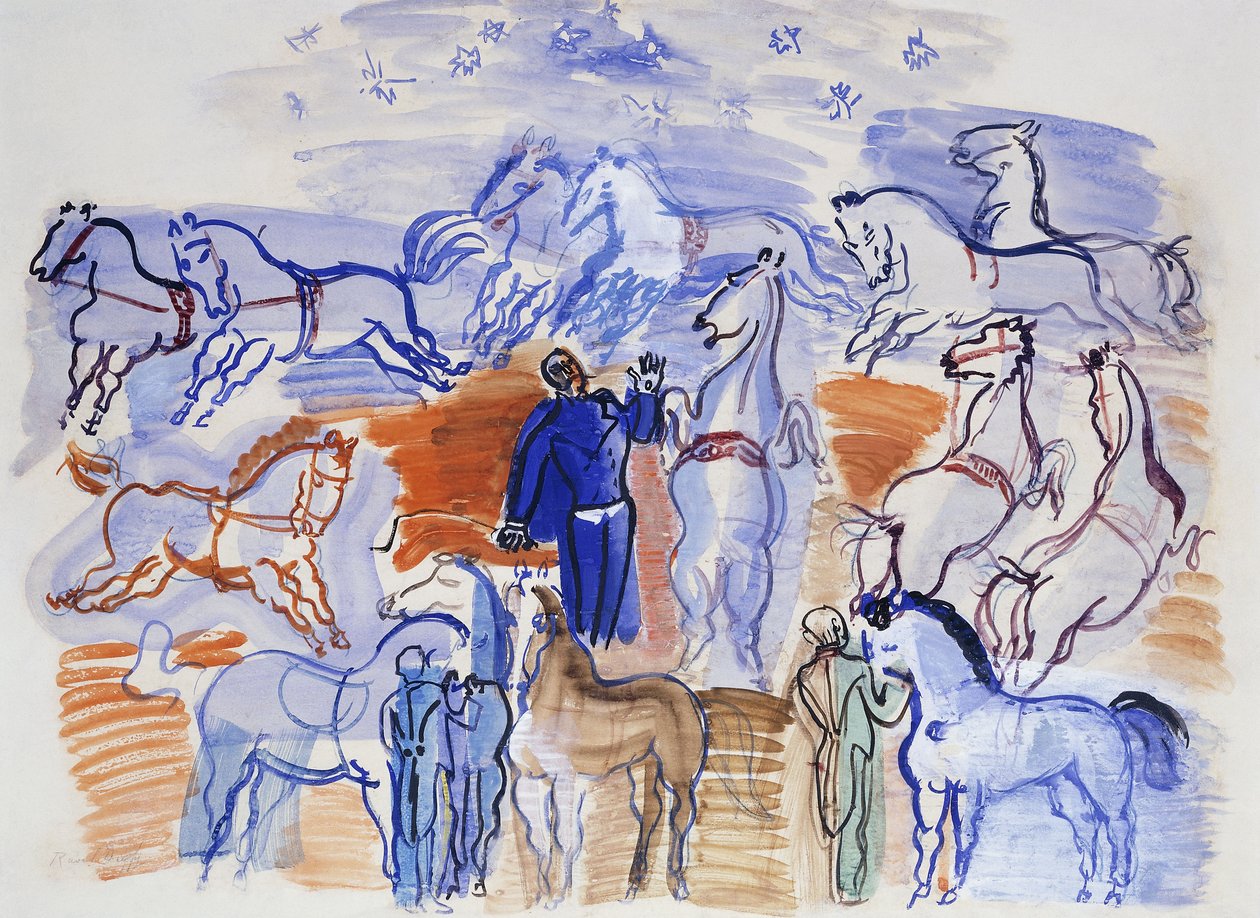 Caballos de circo; Caballos en el circo de Raoul Dufy