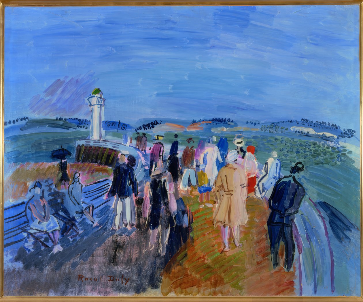 El muelle de Honfleur de Raoul Dufy