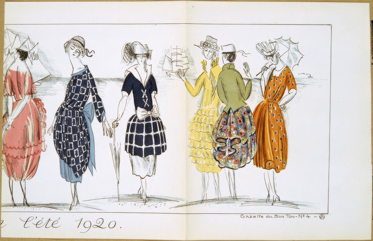 Vestidos para el verano 1920 de Raoul Dufy