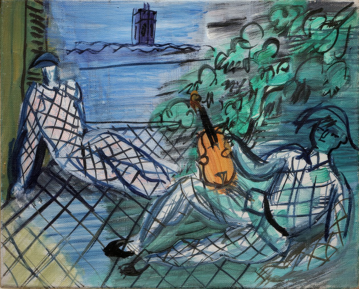 Arlequín verde y blanco de Raoul Dufy