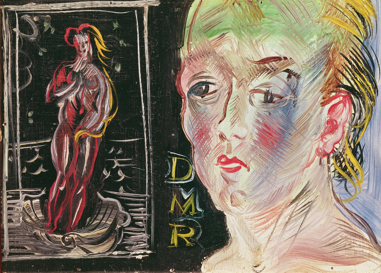 Cabeza de mujer y Anfitrite (óleo sobre lienzo) de Raoul Dufy