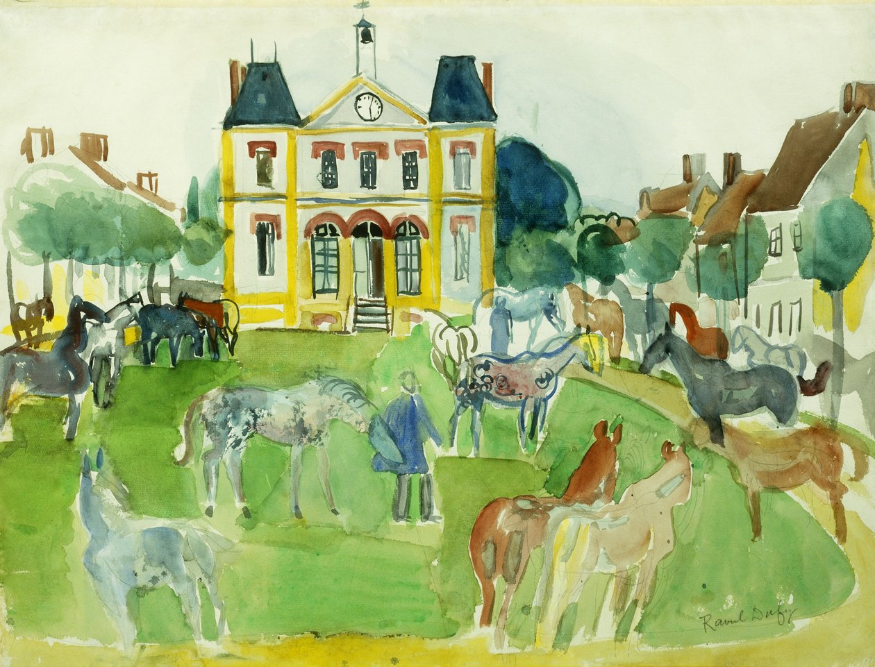 Caballos; Chevaux de Raoul Dufy