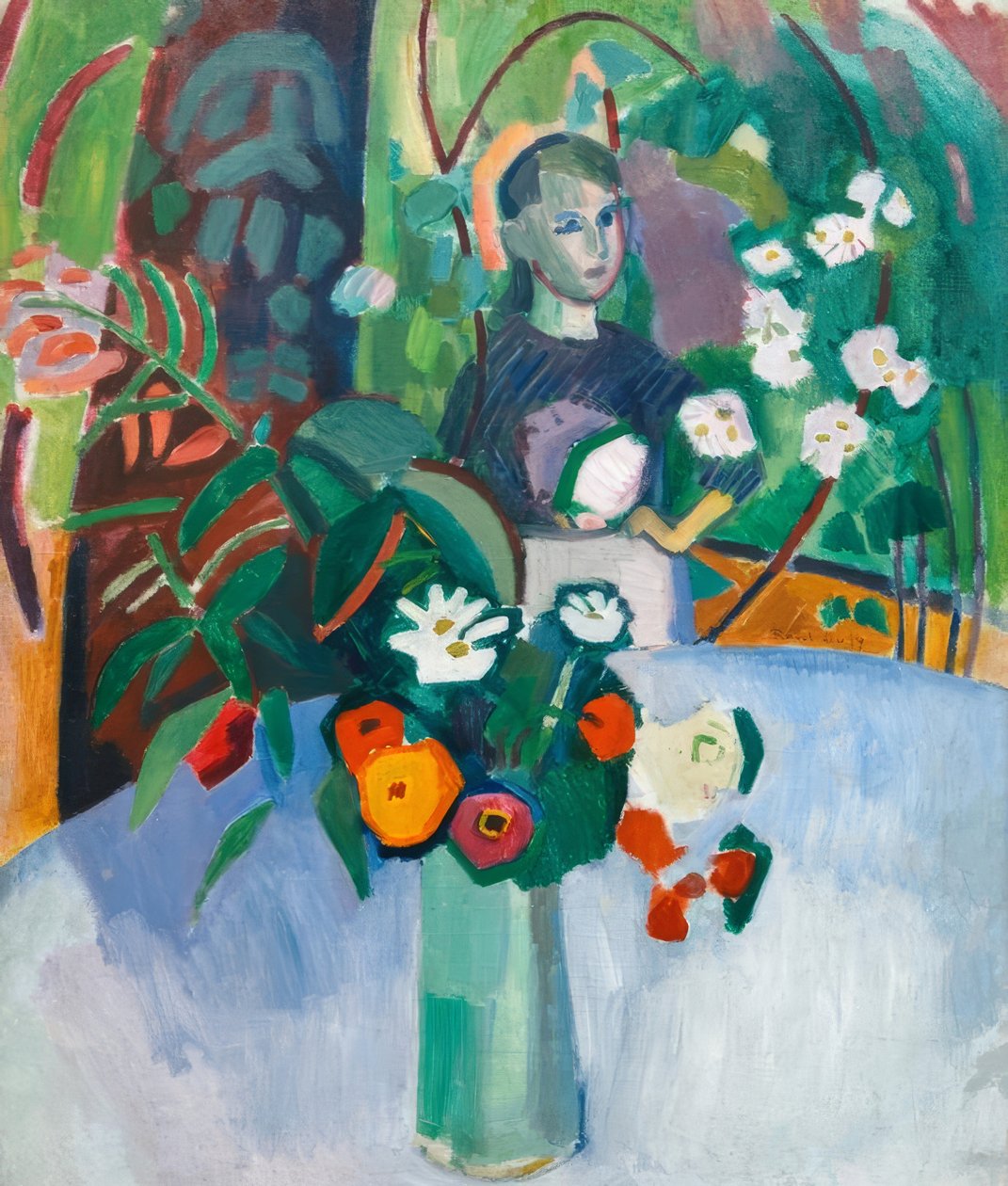 Juana entre las flores de Raoul Dufy
