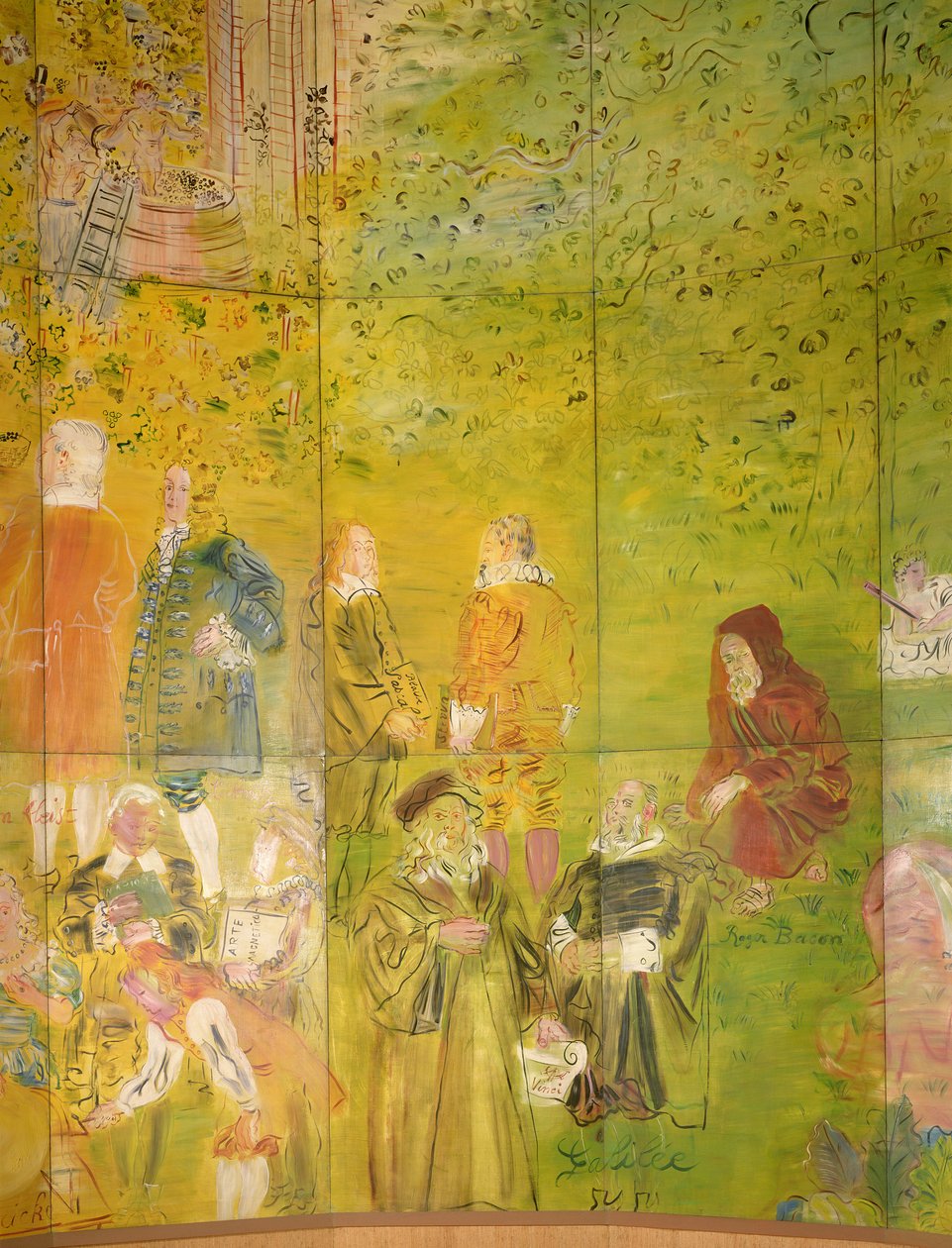 La Fee Electricite, detalle del lado derecho de Raoul Dufy