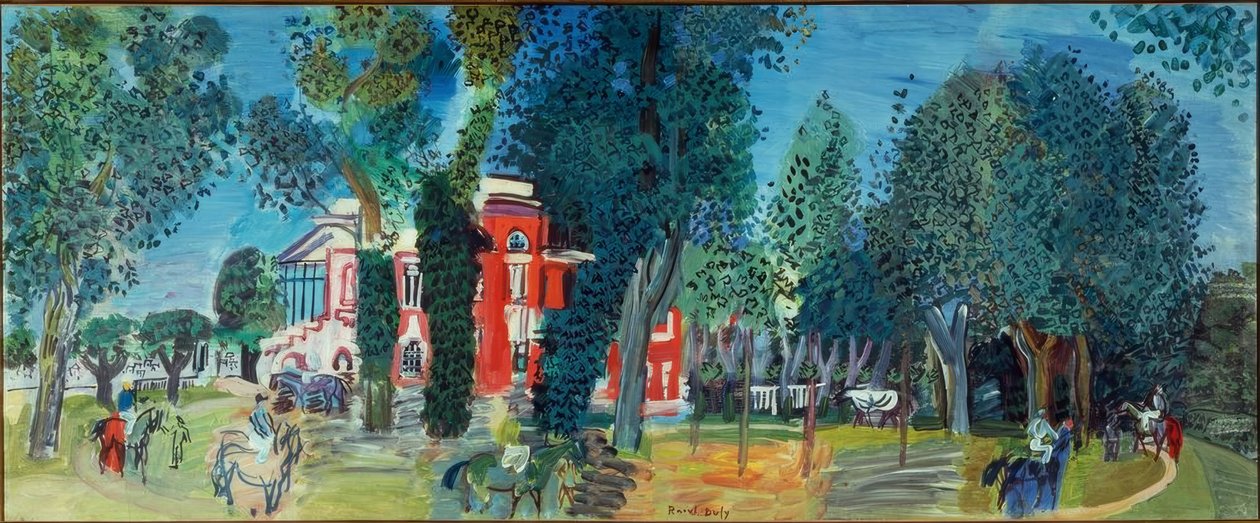 El paddock de Deauville de Raoul Dufy