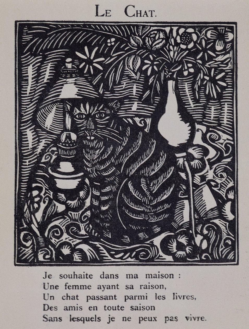 El gato - en "Le Bestiaire ou cortege d