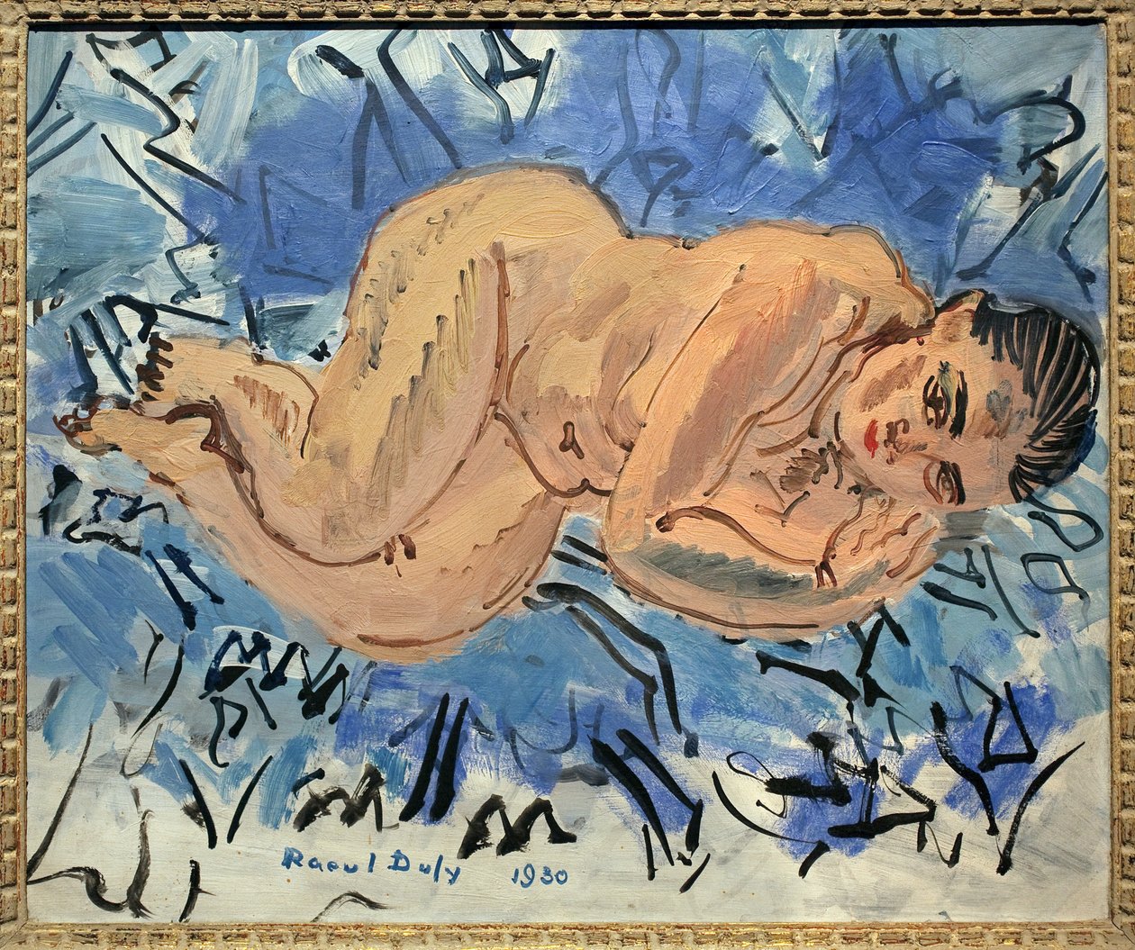 Desnudo femenino. Pintura de Raoul Dufy (1877-1953), óleo sobre lienzo. de Raoul Dufy
