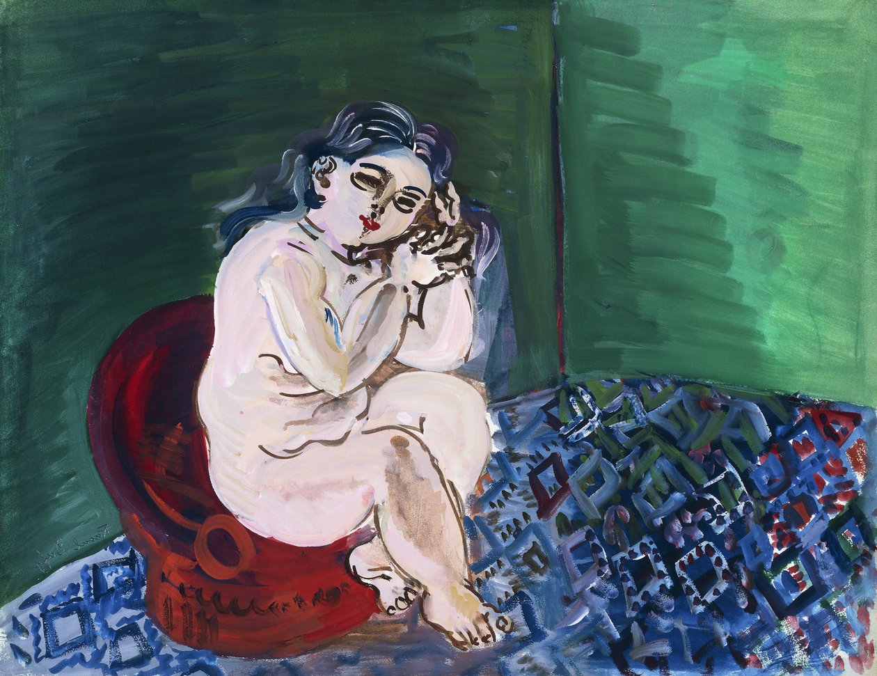 Desnudo con silla; Nu au Fauteuil de Raoul Dufy