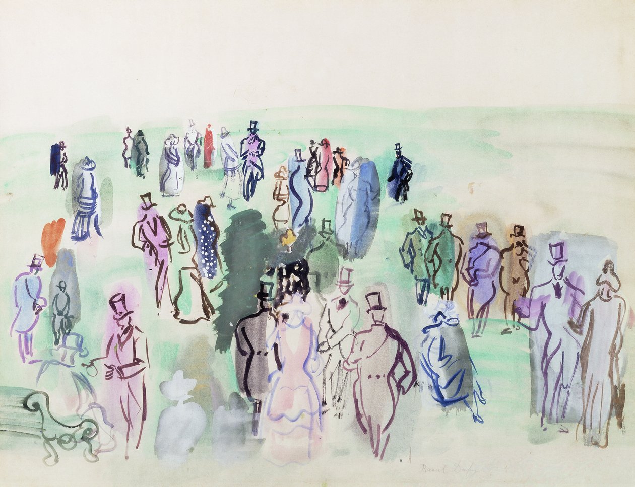 Sobre el césped; Sur la Pelouse de Raoul Dufy