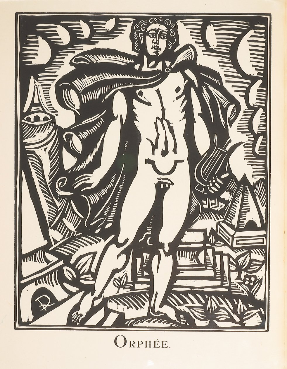 Orfeo, ilustración de "Le Bestiaire ou Cortège d