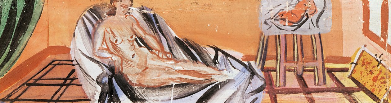 Desnudo recostado en el taller del artista (óleo sobre lienzo) de Raoul Dufy